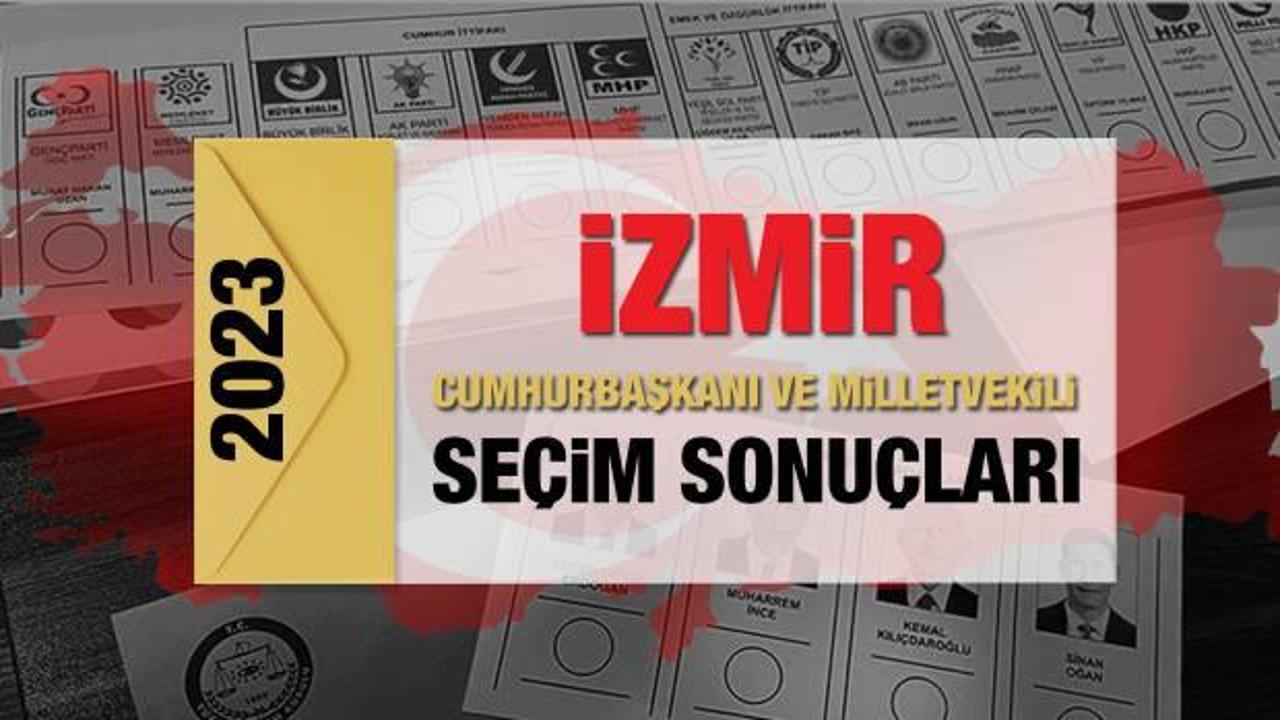 İzmir seçim sonuçları açıklandı! AK Parti, CHP, MHP, İYİ Parti, TİP ve Yeşil Sol Parti oy oranları