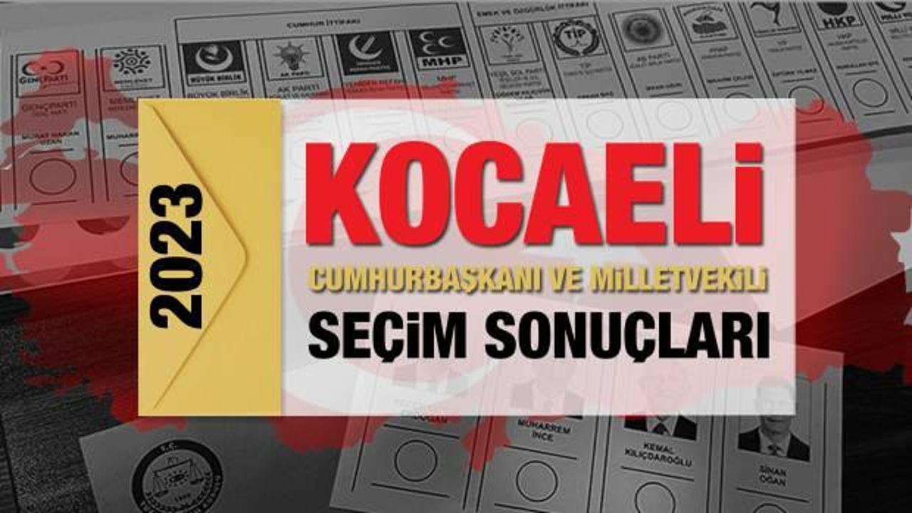 Kocaeli seçim sonuçları açıklandı! AK Parti, CHP, MHP, İYİ Parti, TİP ve Yeşil Sol Parti oy oranları