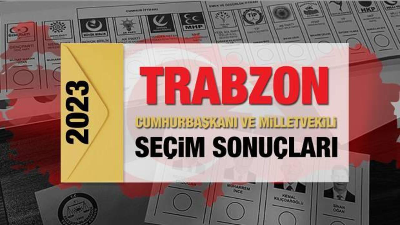 Trabzon seçim sonuçları açıklandı! AK Parti, CHP, MHP, İYİ Parti, TİP ve Yeşil Sol Parti oy oranları