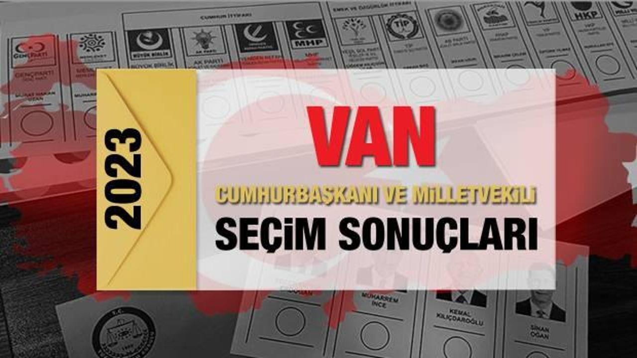 Van seçim sonuçları açıklandı! AK Parti, CHP, MHP, İYİ Parti, TİP ve Yeşil Sol Parti oy oranları