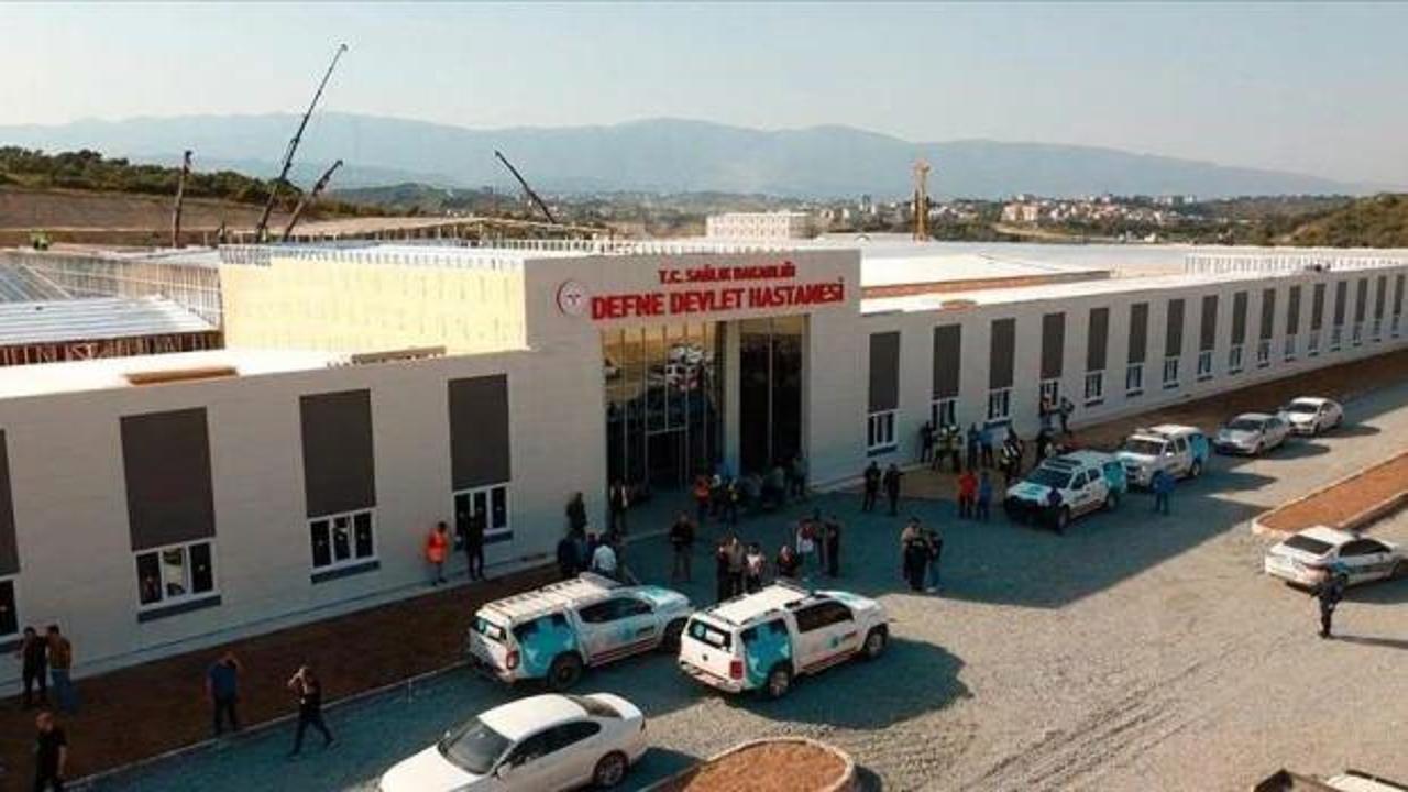 60 g&uuml;nde tamamlanan Defne Devlet Hastanesi hizmete a&ccedil;ılıyor