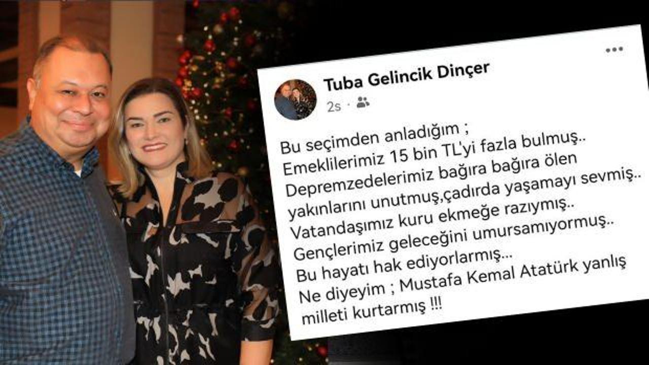 CHP'li Belediye Başkanının eşinden skandal paylaşım: Atat&uuml;rk yanlış milleti kurtarmış!