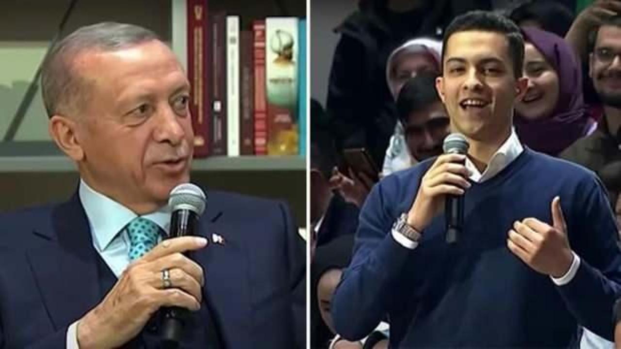 Cumhurbaşkanı Erdoğan'dan sevdiği kızı babasından istemesini talep etti