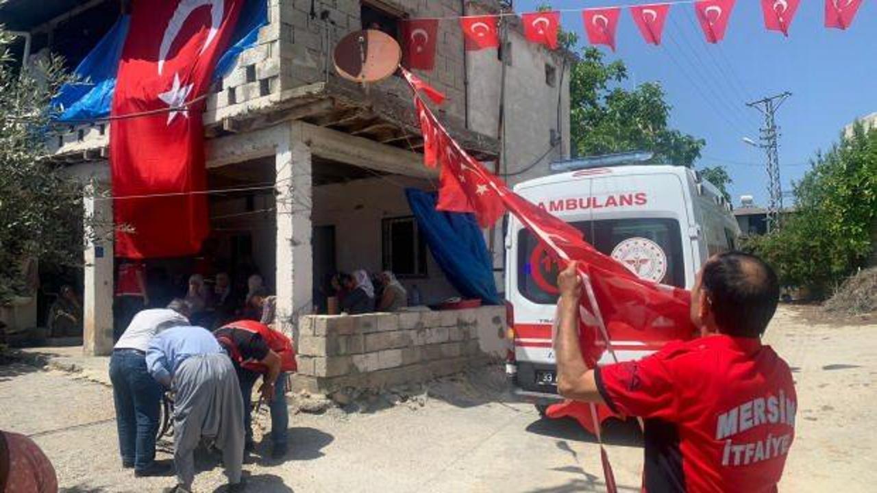 Mersinli şehidin baba evine acı haber ulaştı