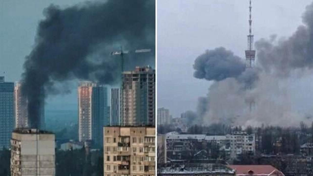 Rusya'dan başkent Kiev'e İHA saldırısı