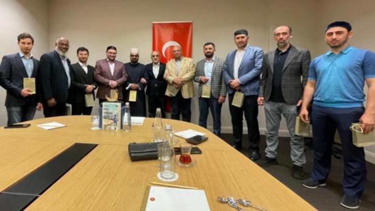  Avrupa M&uuml;sl&uuml;man Forumu'ndan Cumhurbaşkanı Başdanışmanı Top&ccedil;u'ya ziyaret