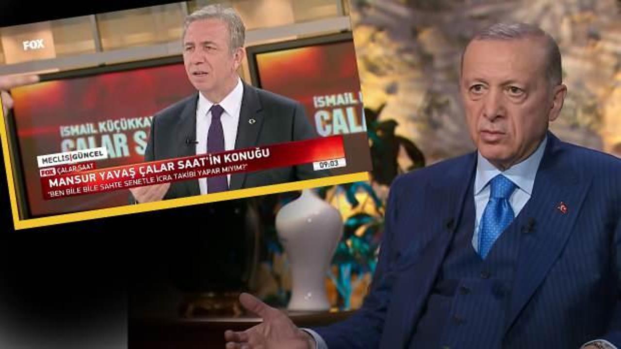 Başkan Erdoğan&rsquo;dan sahte belgelerle iftira atmaya &ccedil;alışan Yavaş&rsquo;a tepki: &Ccedil;akma Avukat