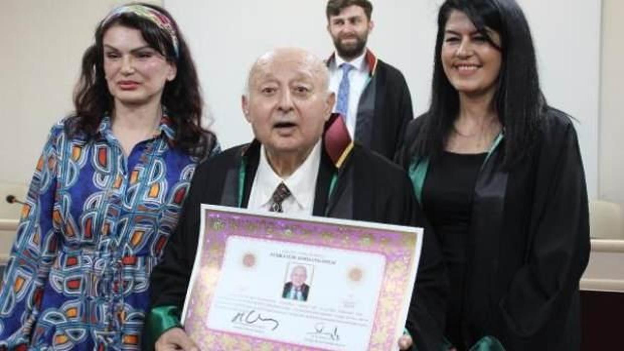Tam 84 yaşında avukat oldu