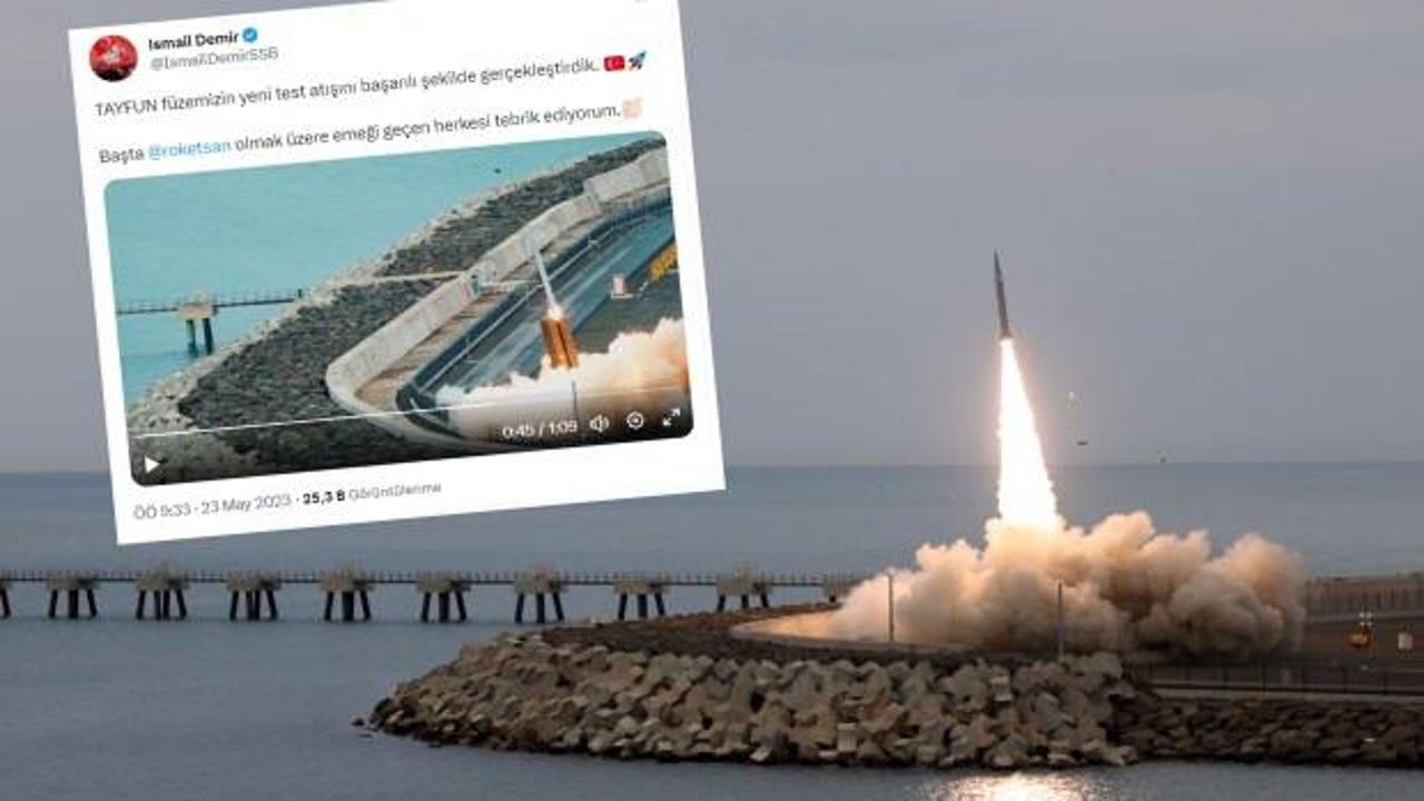 T&uuml;rkiye'nin ilk kısa menzilli balistik f&uuml;zesi Tayfun'un logosu ortaya &ccedil;ıktı