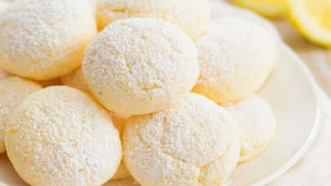 4 malzemeli limonlu kurabiye tarifi nasıl yapılır? 
