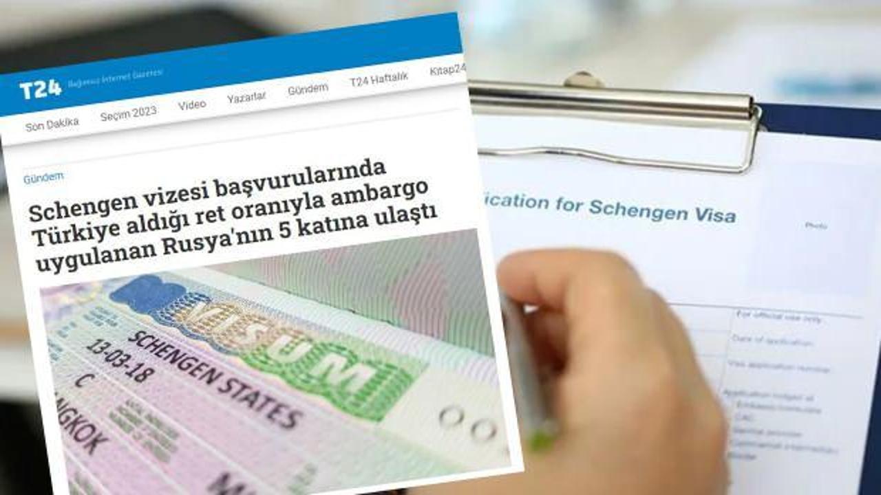 "Türkiye’nin Schengen vizesi başvurularında aldığı ret oranı Rusya’nın 5 katı" yalan çıktı
