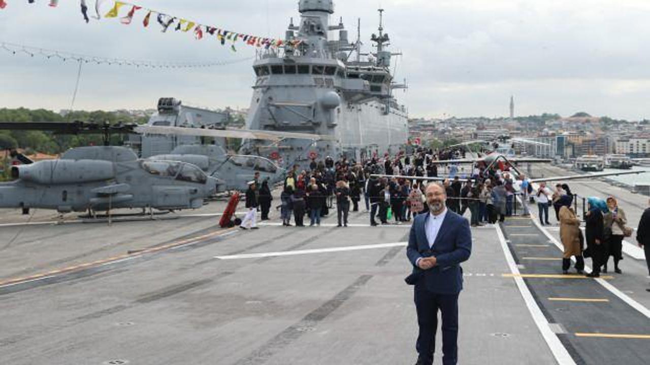 Diyanet İşleri Başkanı Erbaş TCG Anadolu gemisini ziyaret etti