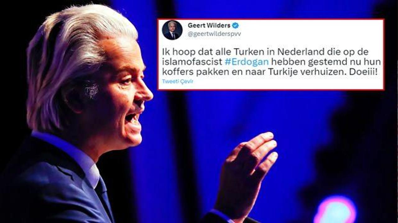Erdoğan'ın ikinci tur zaferi sonrası Wilders'ten ırkçı paylaşım