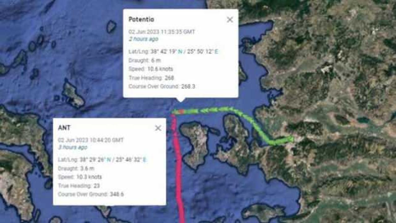Sakız Adası açıklarında 13 Türk personelli gemi kaza yaptı