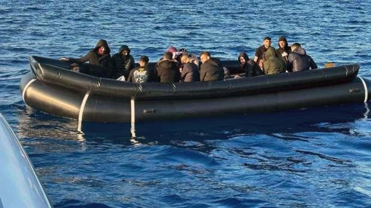 Datça'da 31 düzensiz göçmen kurtarıldı
