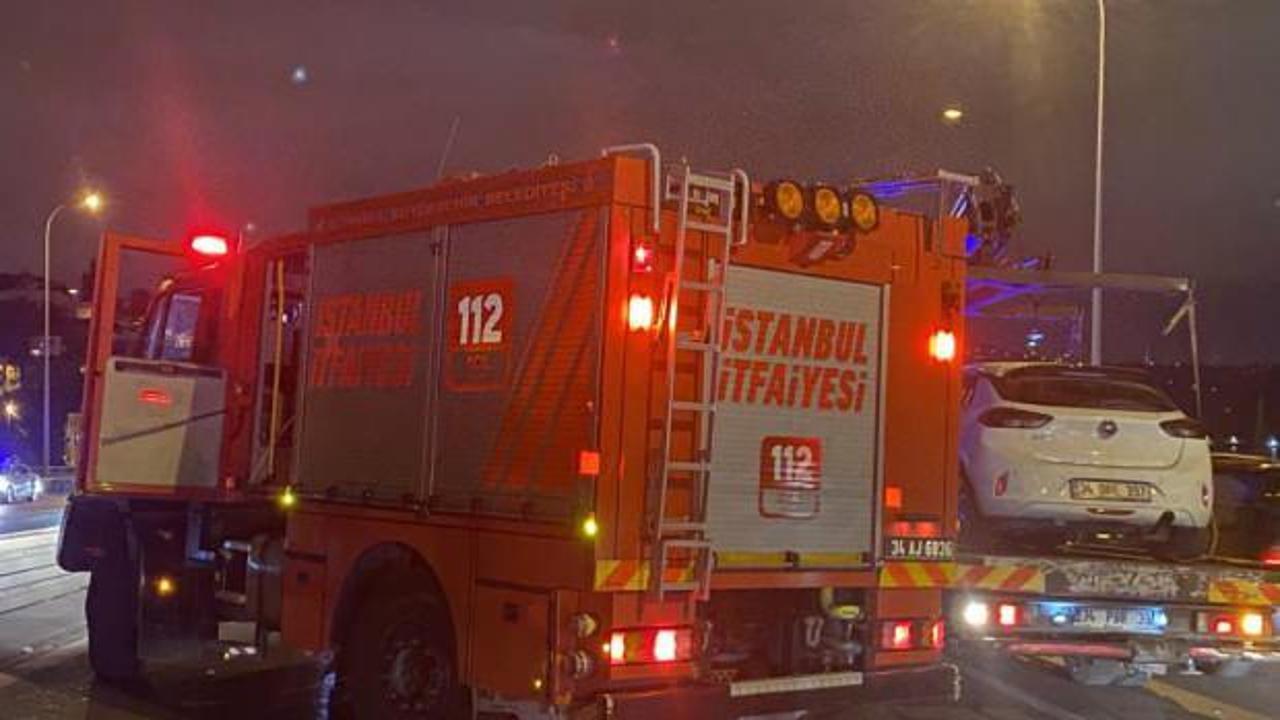 15 Temmuz Şehitler K&ouml;pr&uuml;s&uuml;'nde 7 ara&ccedil;lı zincirleme kaza