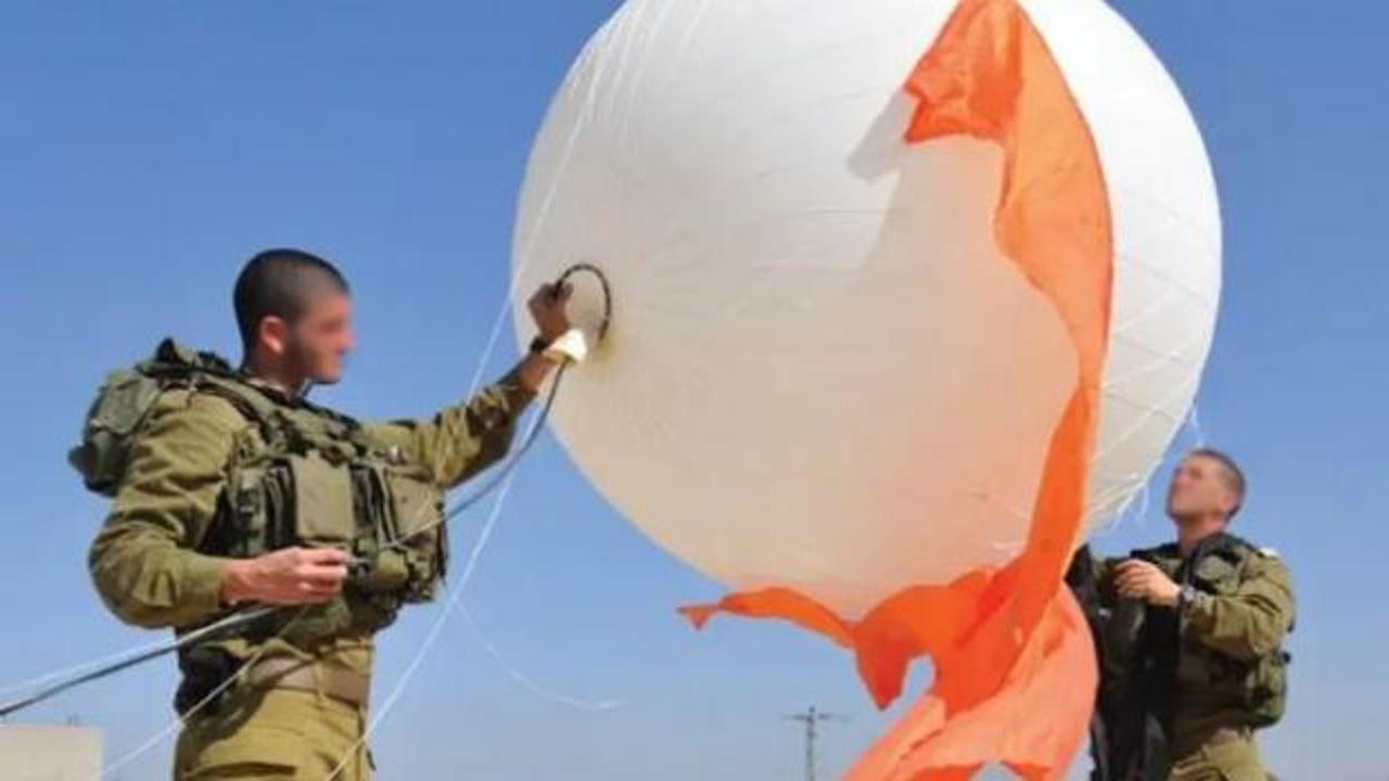 İsrail'in metodu ifşa oldu: Balonla istihbarat sağlıyorlar