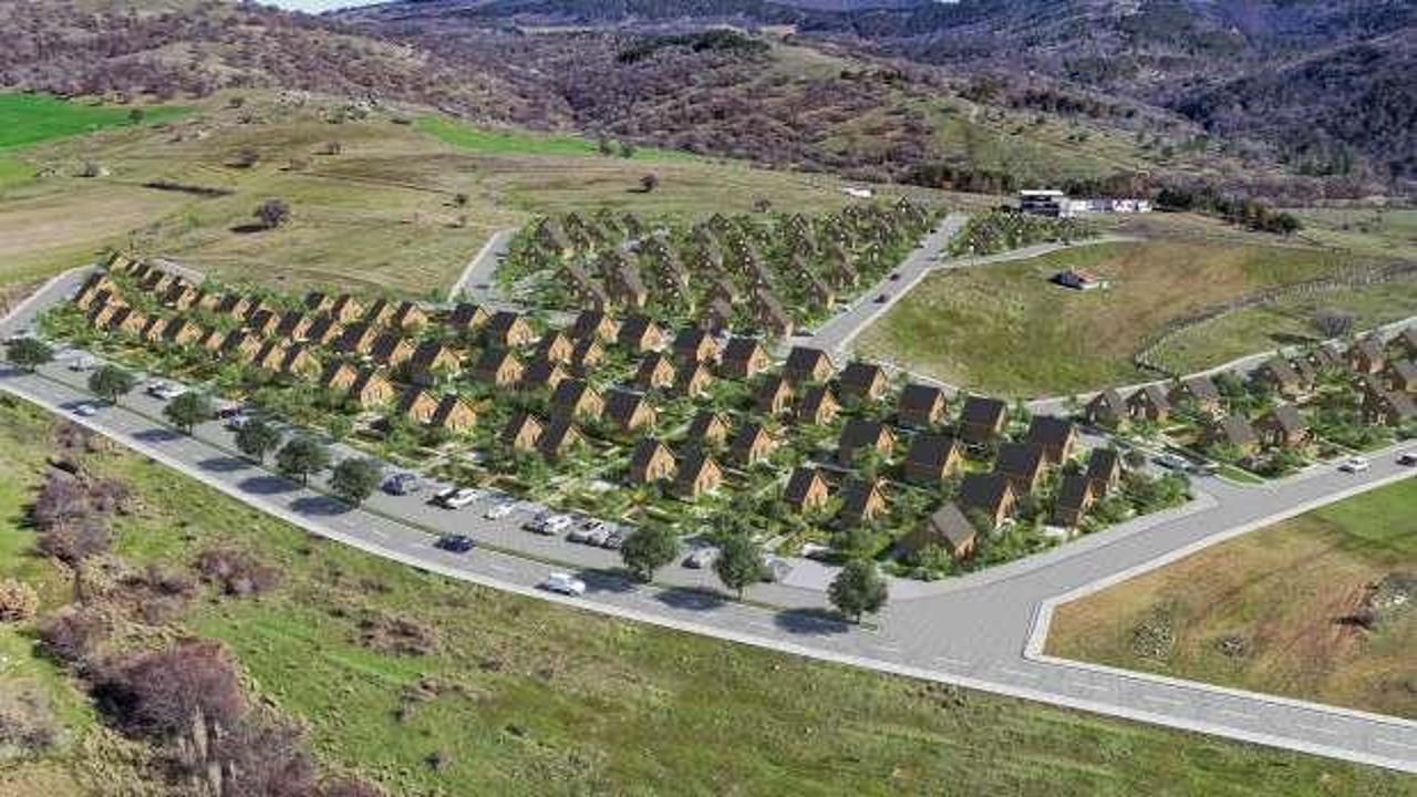 T&uuml;rkiye'nin ilk bungalov mahallesi g&ouml;r&uuml;c&uuml;ye &ccedil;ıktı