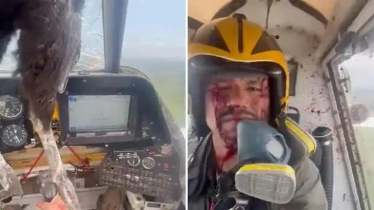 Ekvador'da inanılmaz olay: Uçağa çarpan kuş kokpite girdi pilot kanlar içinde kaldı
