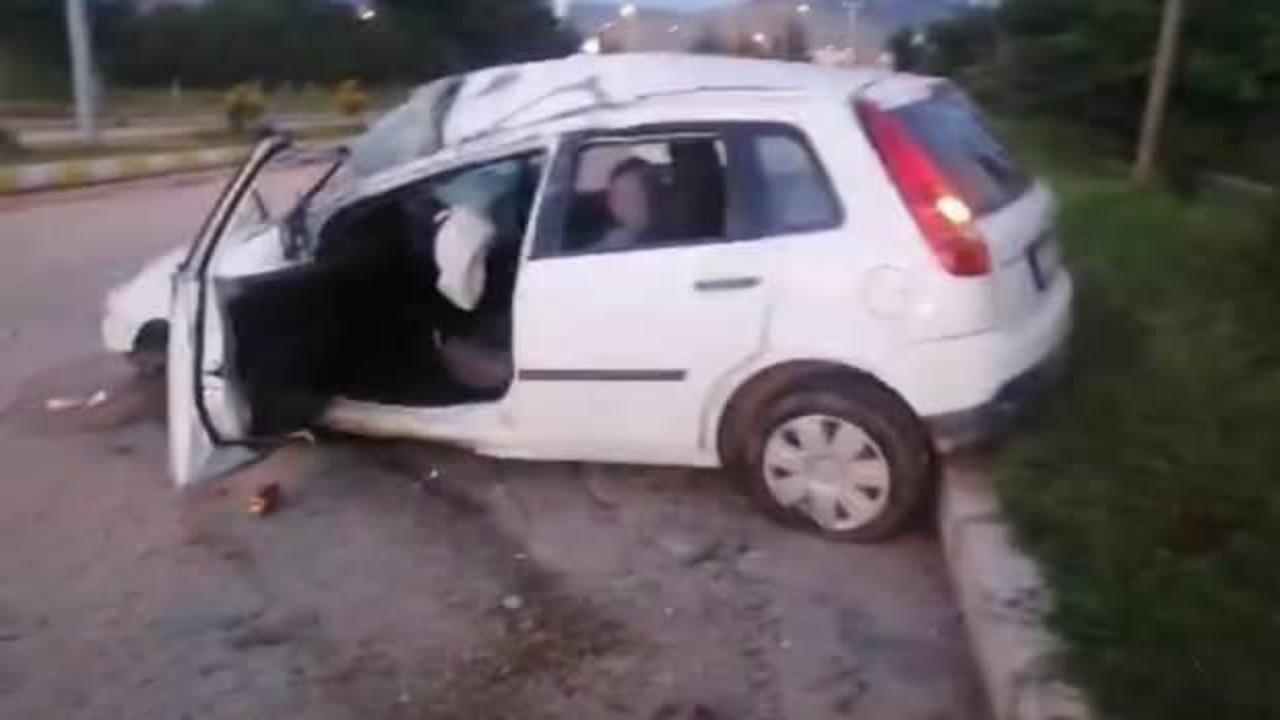 Yalvaç’ta trafik kazası: 2 yaralı