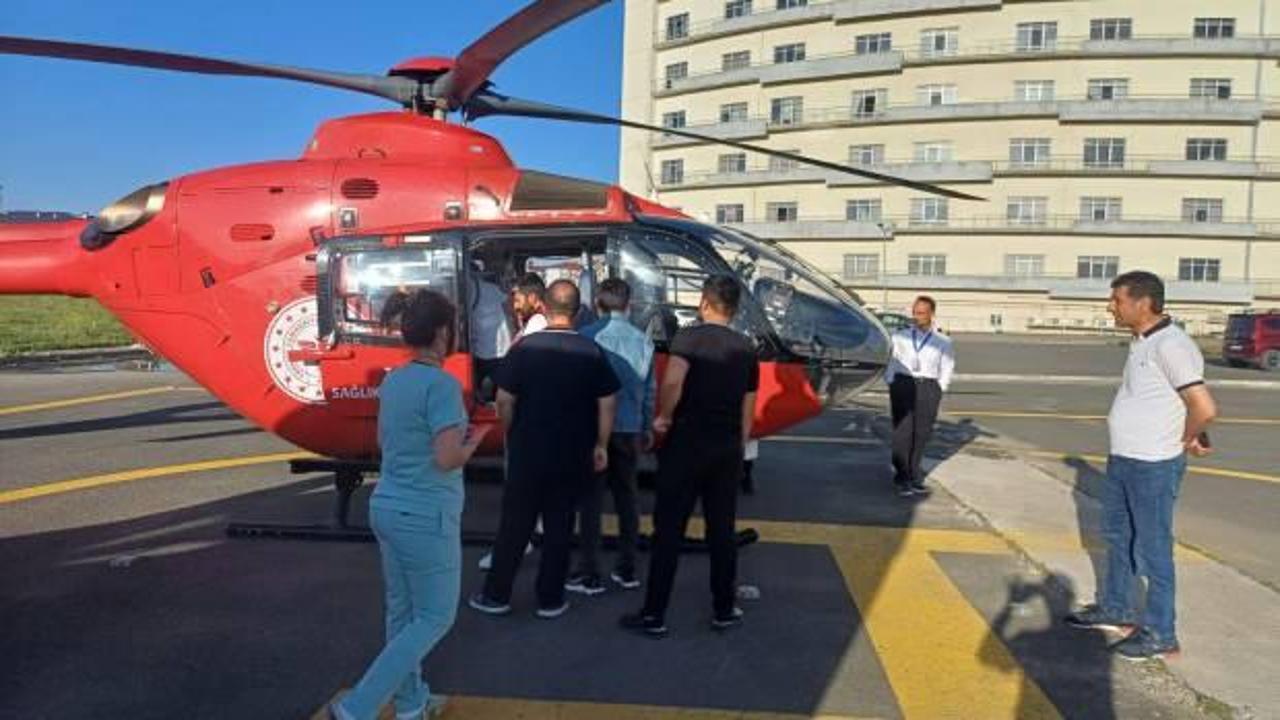 Yeni doğan bebek rahatsızlandı! Sağlık Bakanlığı ambulans helikopter gönderdi