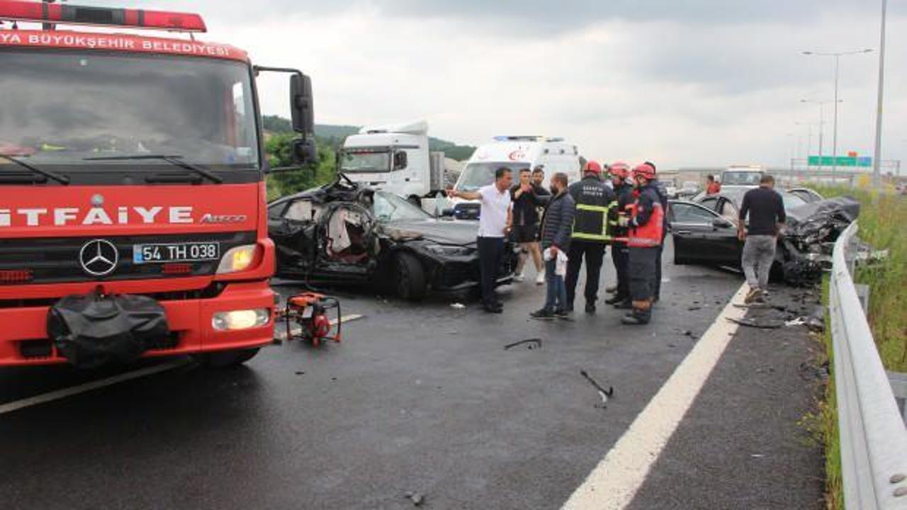 Kuzey Marmara Otoyolu'nda zincirleme kaza