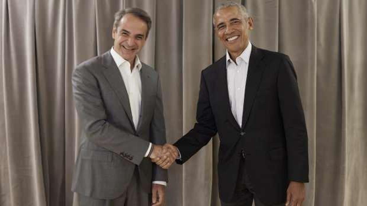 Miçotakis, Barack Obama ile Atina'da görüştü