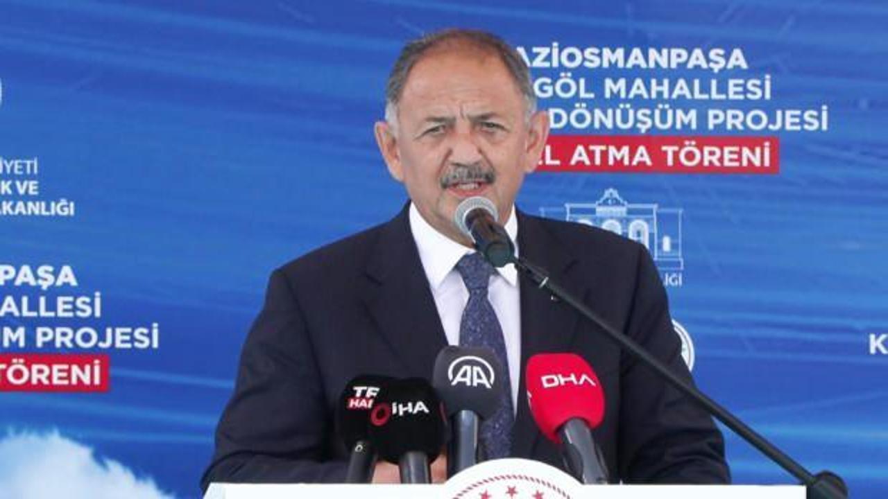 Bakan Özhaseki :1 buçuk milyon evimizi yenilemek durumundayız