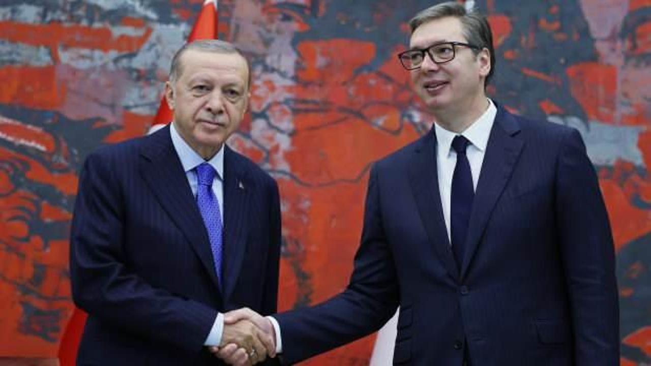 Cumhurbaşkanı Erdoğan, Sırbistan Cumhurbaşkanı ile g&ouml;r&uuml;şt&uuml;