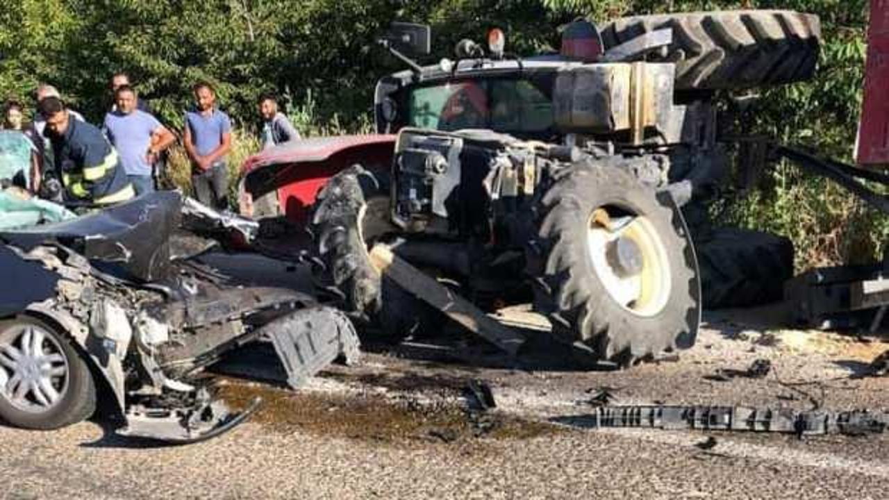Eskişehir'de feci kaza: Traktörle çarpışan otomobil sürücüsü öldü!
