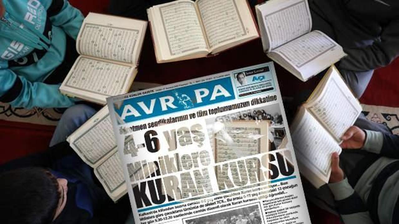 Kıbrıs'ta 28 Şubat manşeti! Kur'an Kursu'nu hedef gösterdiler