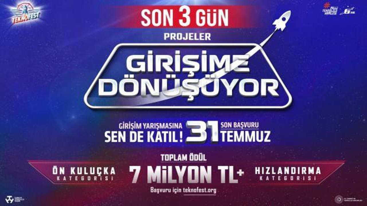 TEKNOFEST Girişim Yarışması Başvurusu için Son 3 Gün