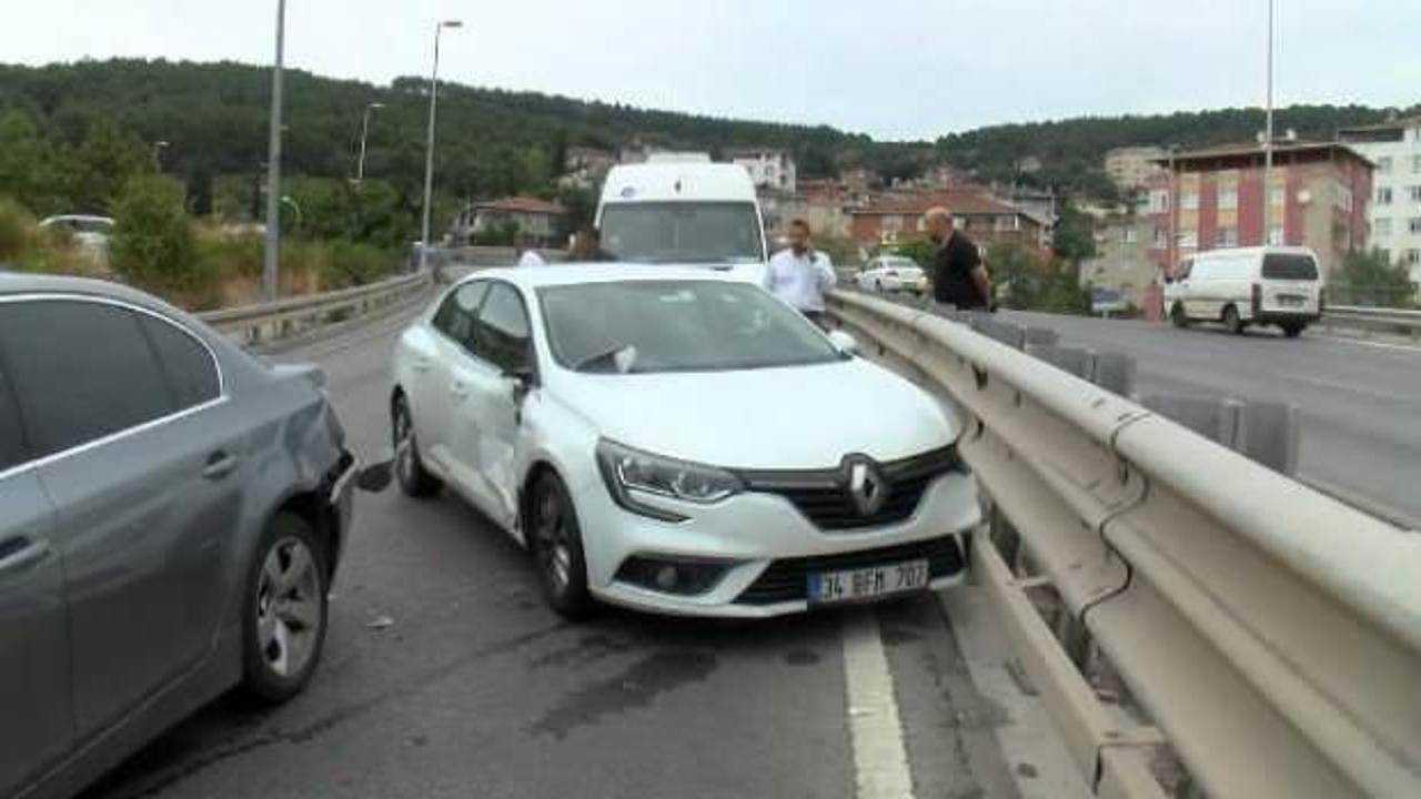 Maltepe&rsquo;de 16 aracın karıştığı zincirleme kaza