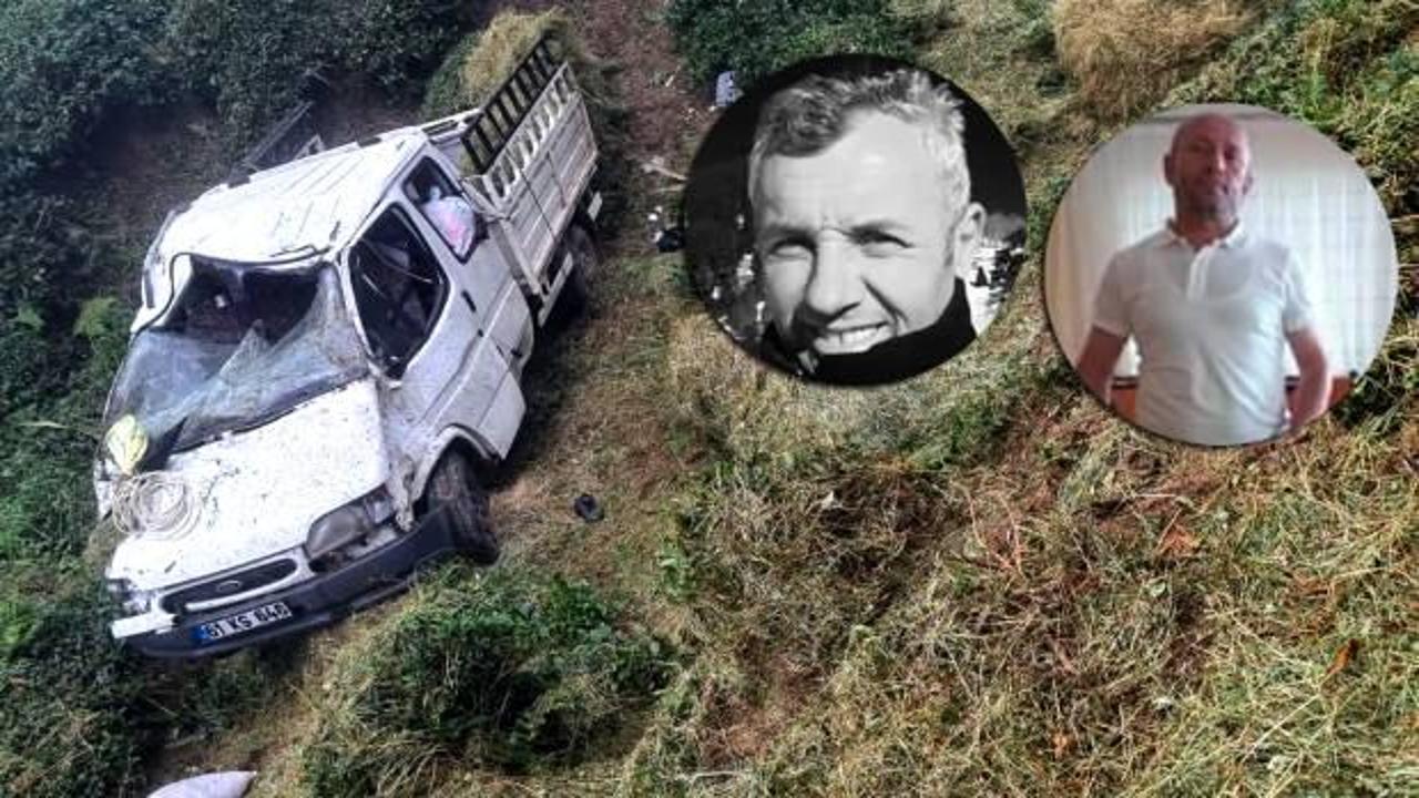 Trabzon'da kamyonet şarampole yuvarlandı: 3 ölü, 1 yaralı