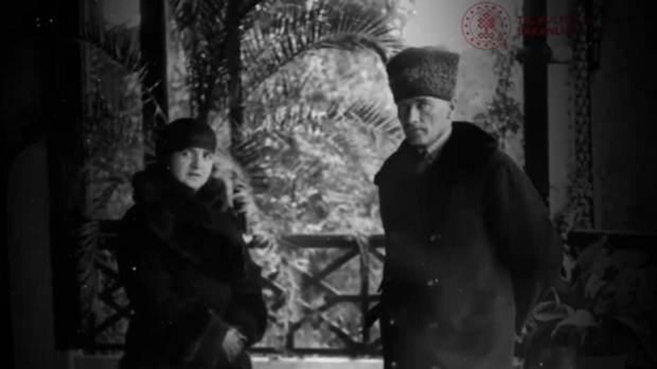 Atat&uuml;rk'&uuml;n hi&ccedil; bilinmeyen g&ouml;r&uuml;nt&uuml;leri ortaya &ccedil;ıktı