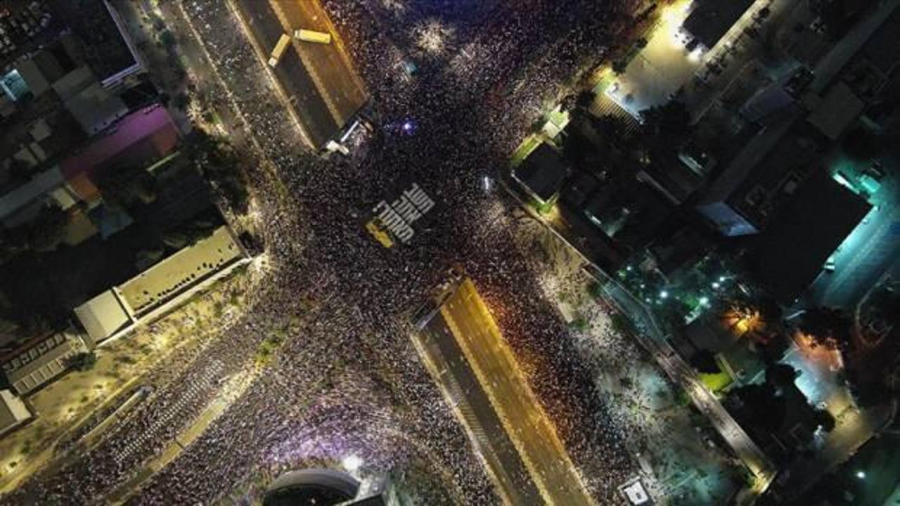 İsrail&rsquo;de &ldquo;yargı reformu&rdquo; protestoları 33. haftasında devam etti