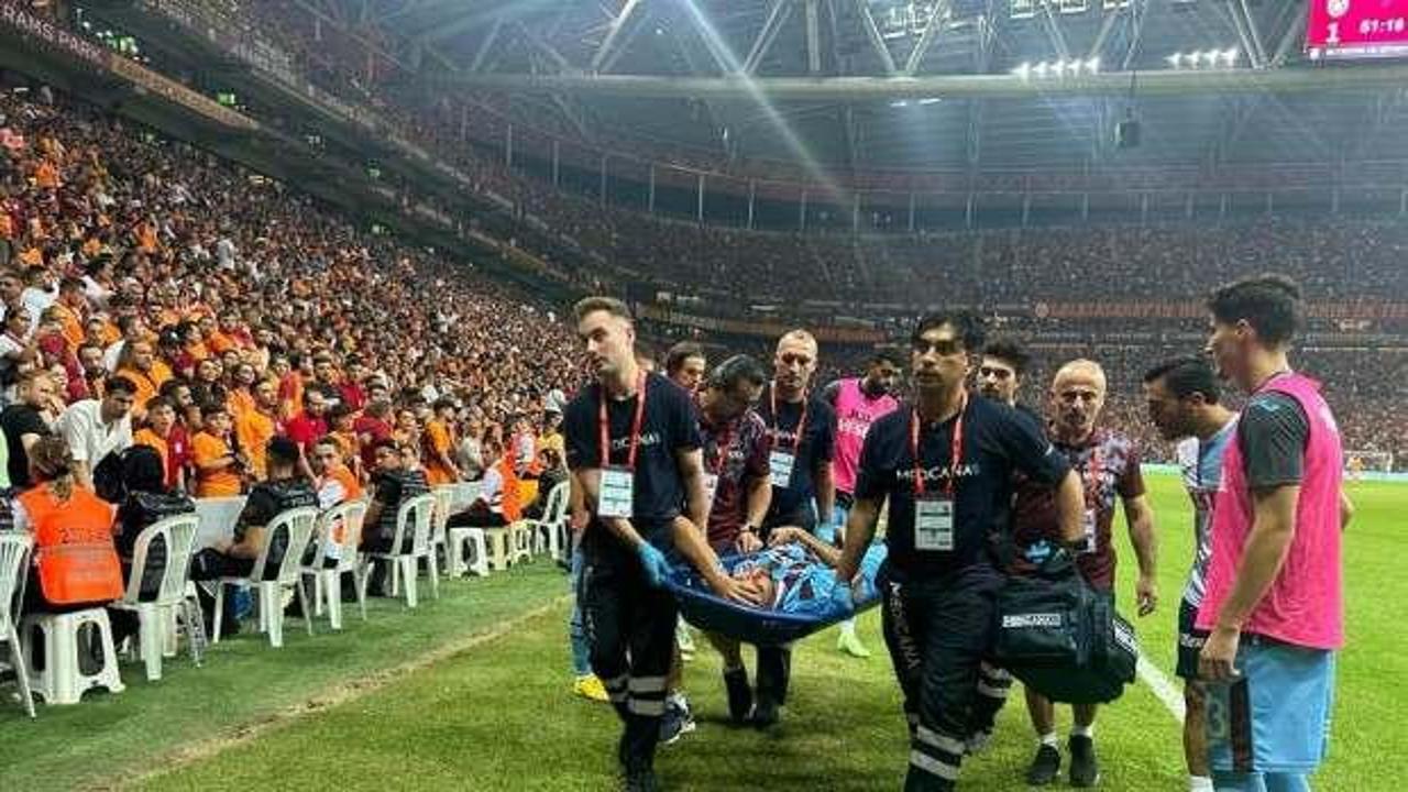Trabzonspor'da sakatlık şoku! Sahadan sedyeyle ayrıldı