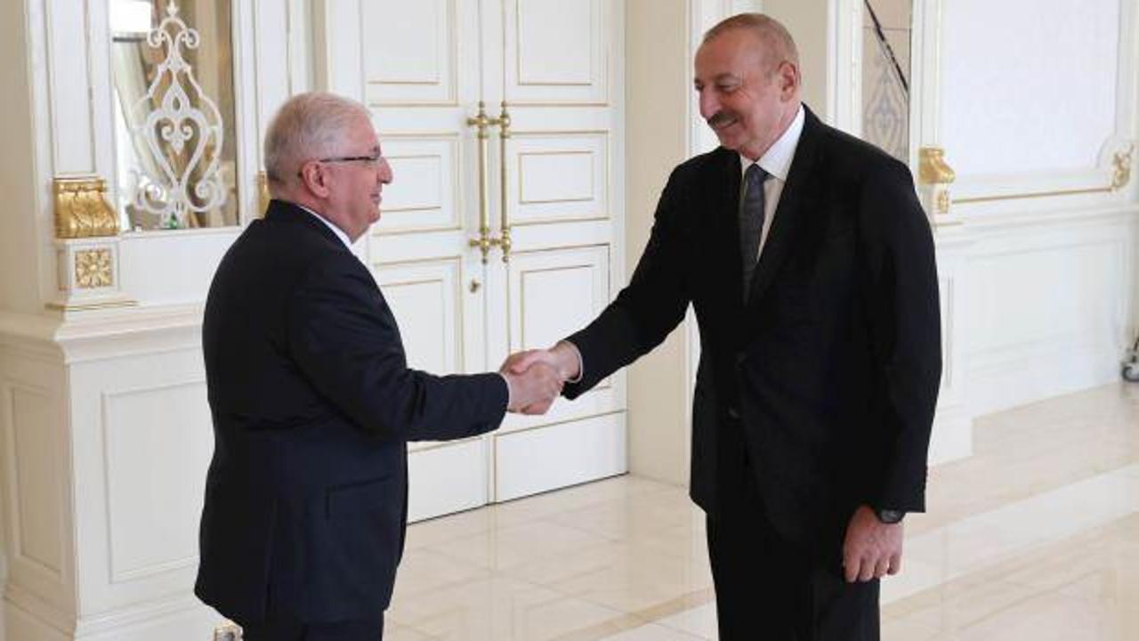 Bakan Güler, Aliyev tarafından kabul edildi