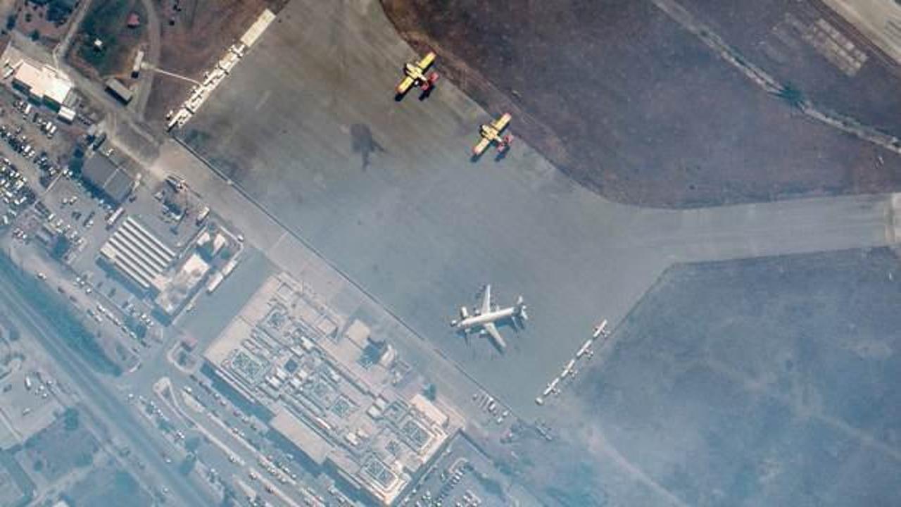 Yunanistan’daki yangın faciası uydudan görüntülendi