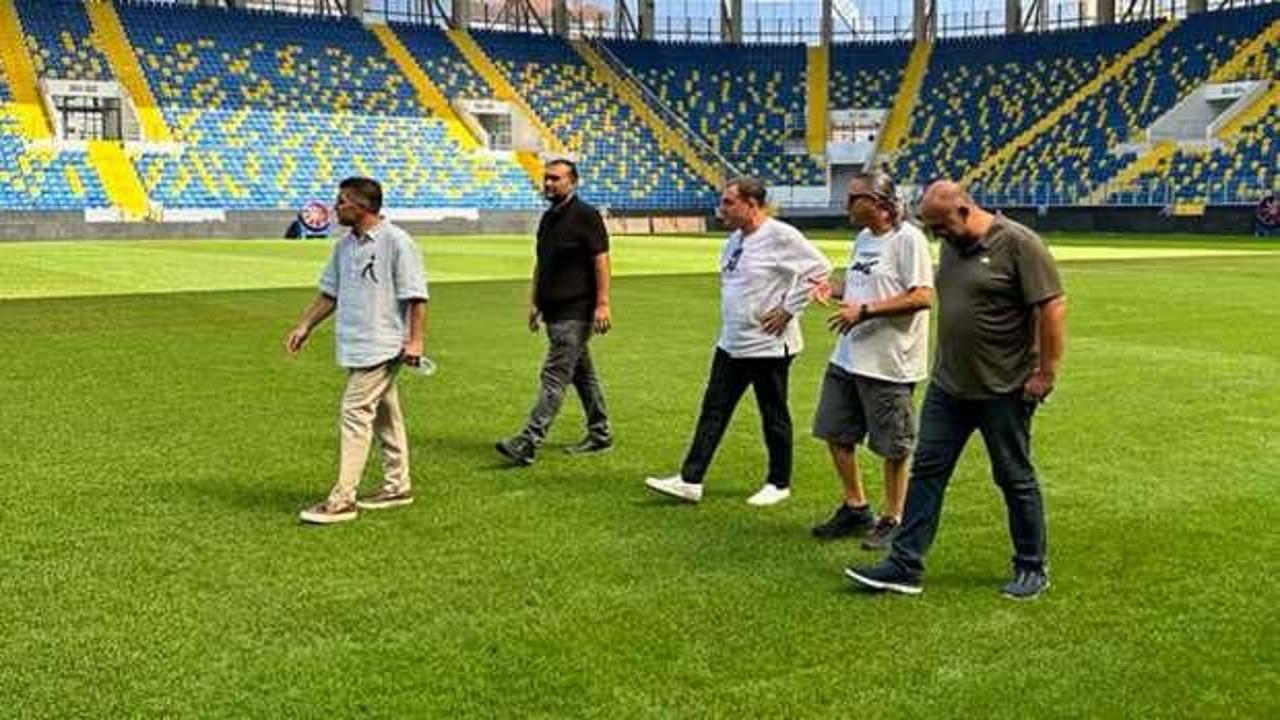  Ankarag&uuml;c&uuml; Başkanı Faruk Koca, Eryaman Stadı'nı inceledi