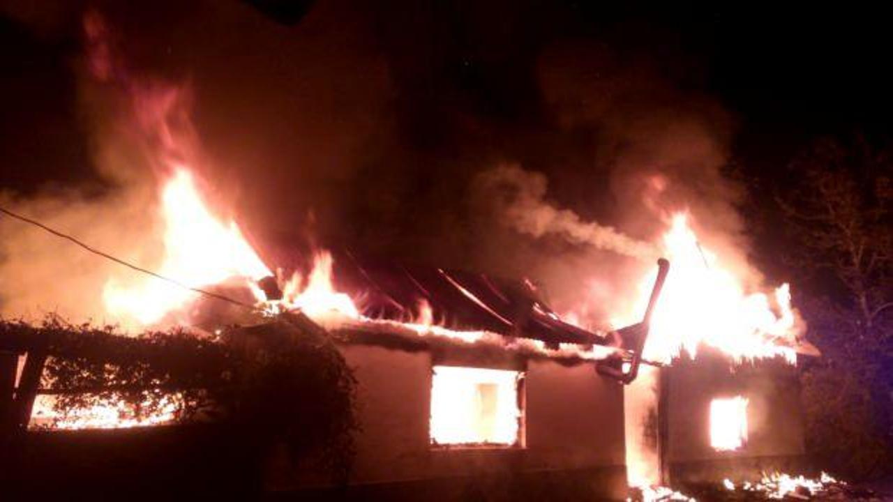 Bursa'da tek katlı evde çıkan yangın söndürüldü