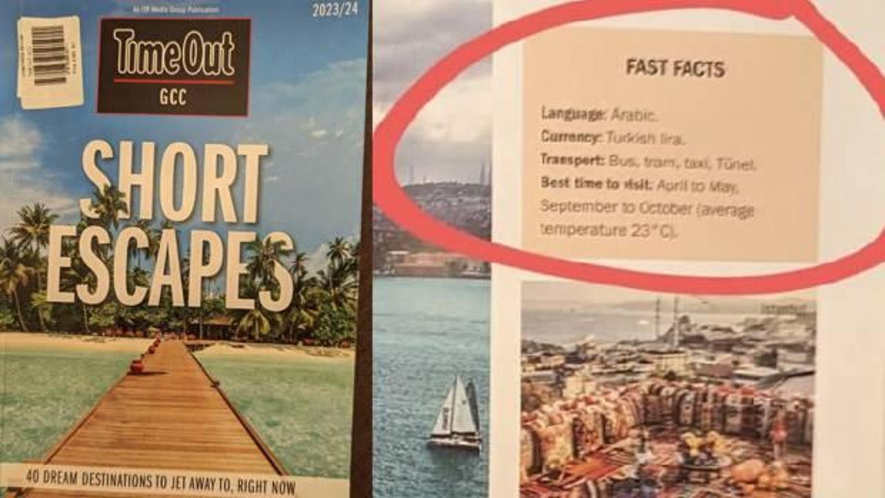 İngiliz dergi, Türkiye'nin resmi dilini Arapça yaptı