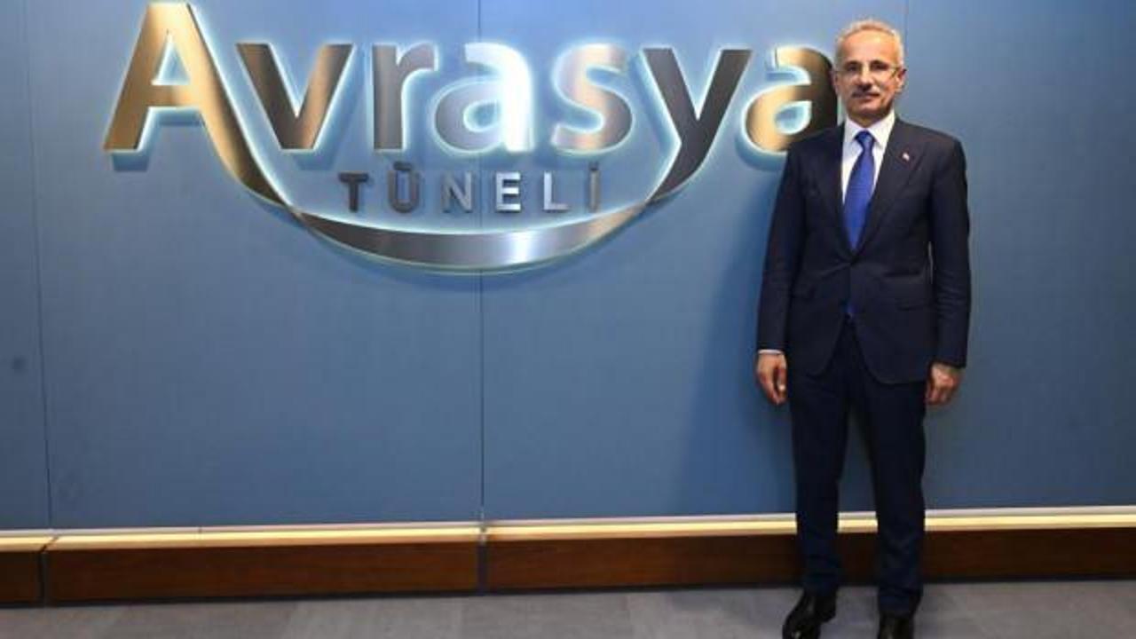 Bakan Uraloğlu'ndan Avrasya Tüneli açıklaması: Günlük geçiş rakamları garantiyi aştı