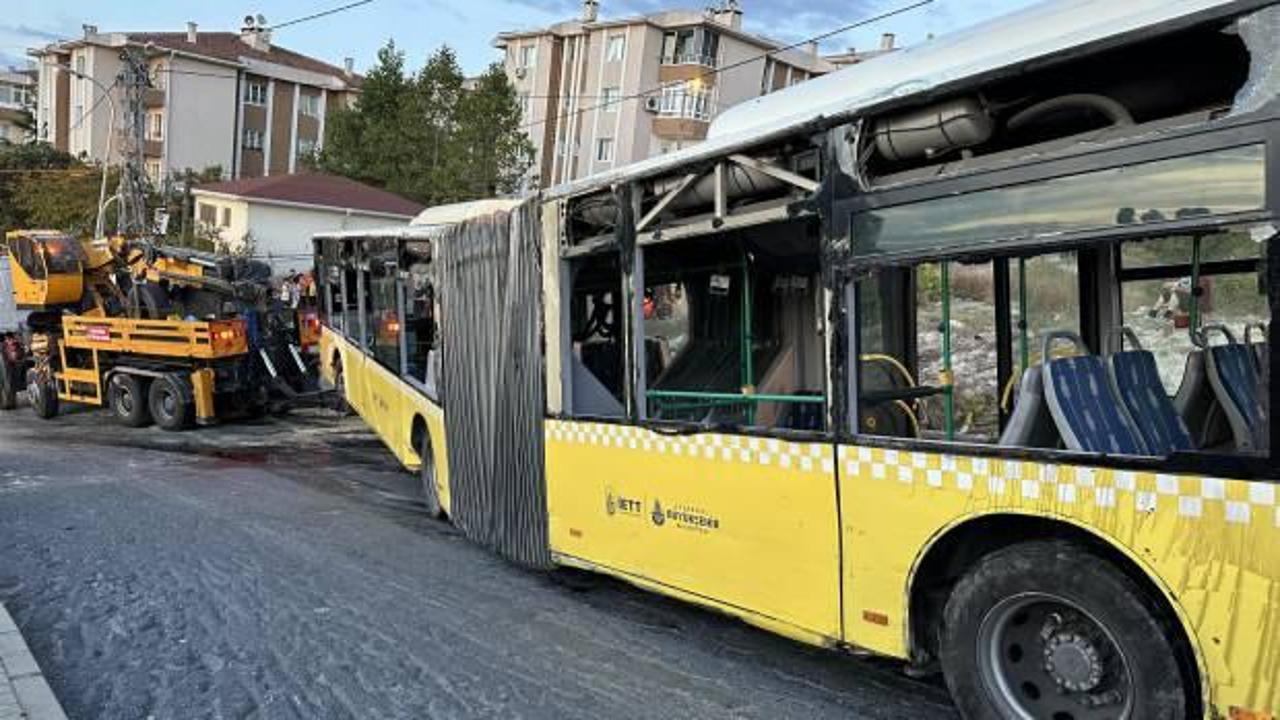 Seyir halindeki İETT otobüsü Başakşehir'de devrilmişti! Yeni gelişme...