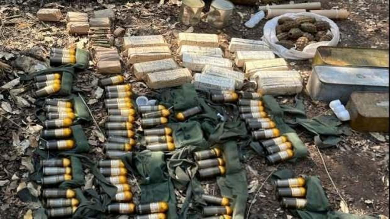 Irak'ın kuzeyinde ter&ouml;r &ouml;rg&uuml;t&uuml; PKK'ya ait silah ve m&uuml;himmat ele ge&ccedil;irildi