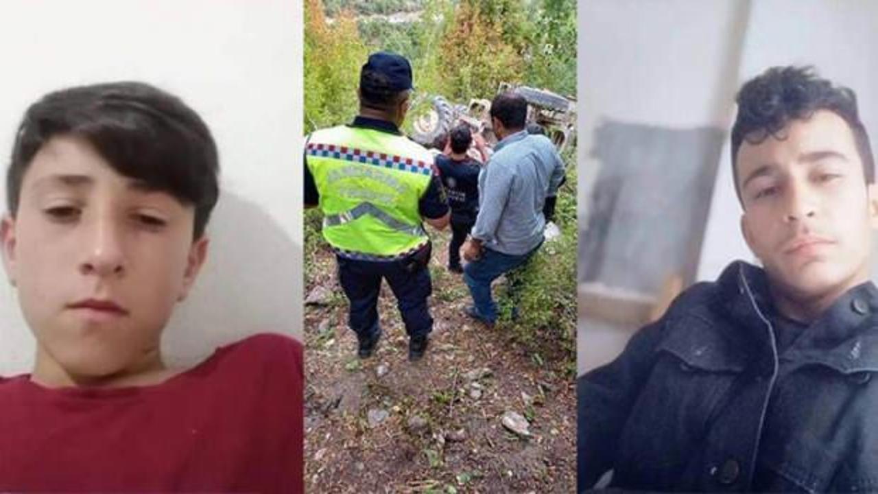 Traktörün altında kalan 2 gencin kahreden ölümü