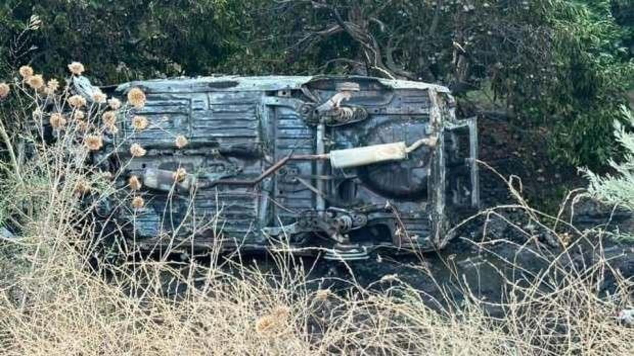 Hatay'da feci kaza: Aracın içinde yanarak can verdi