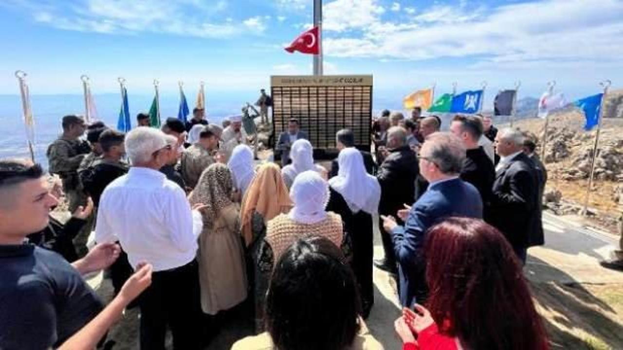 Cudi Dağı'na 207 şehidin anısına 'Şehitler Anıtı' yapıldı