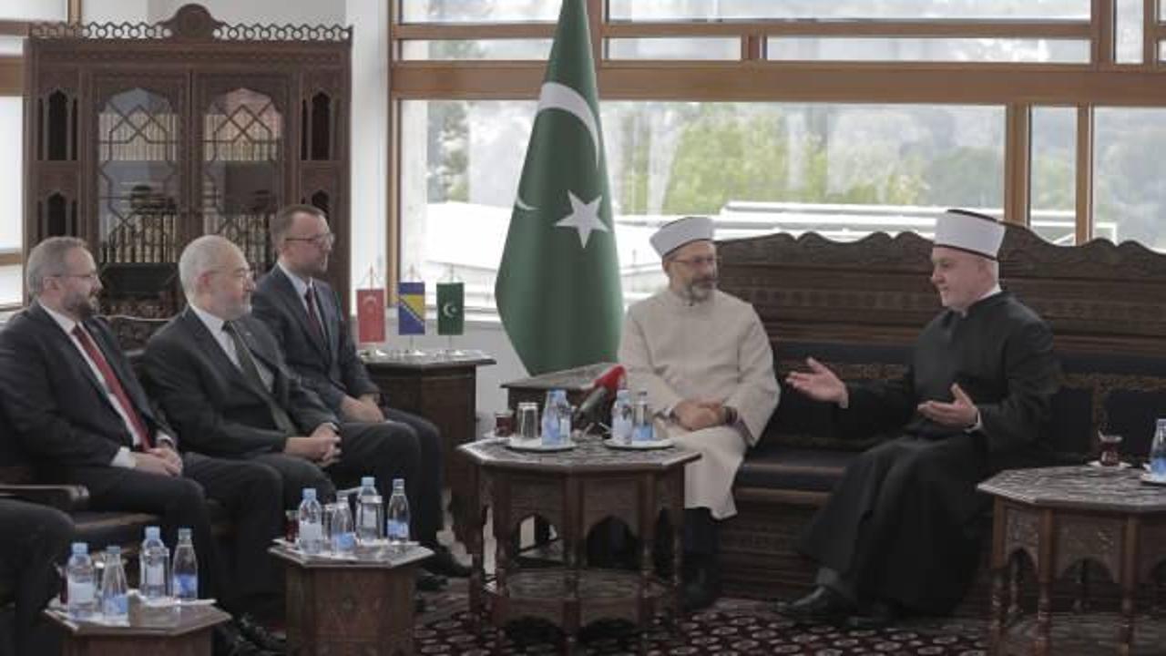 Diyanet İşleri Başkanı Erbaş, Bosna Hersek İslam Birliği Başkanı Kavazovic ile görüştü