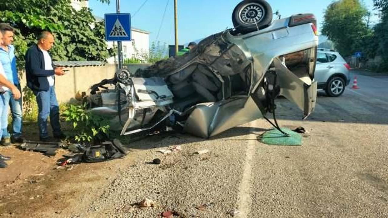 Osmaniye'de feci kaza: İki otomobil kafa kafaya çarpıştı, yaralılar var!